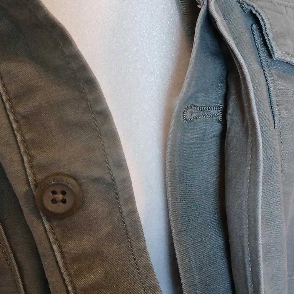 Calvin Klein womens embroidered cargo jacket size S - Picture 6 of 11